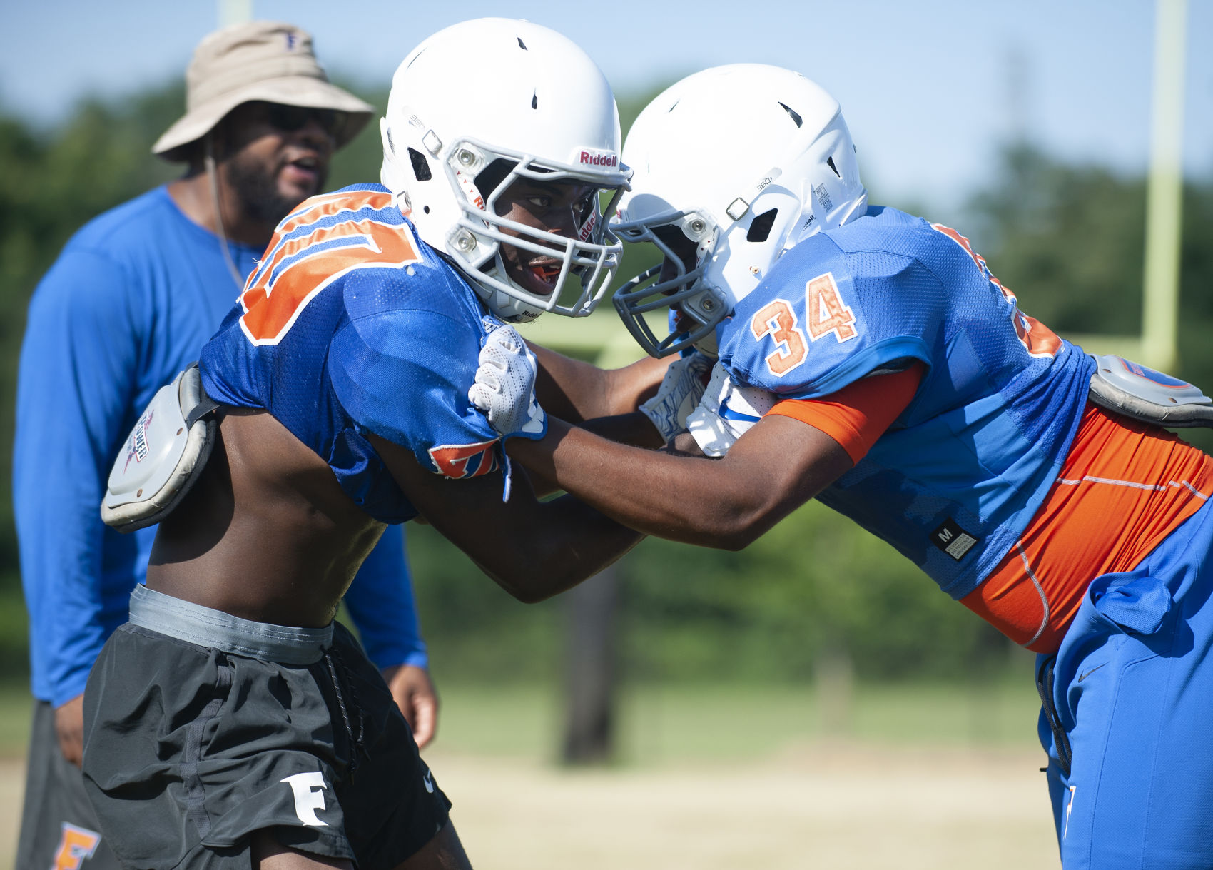 East St. Louis football practice